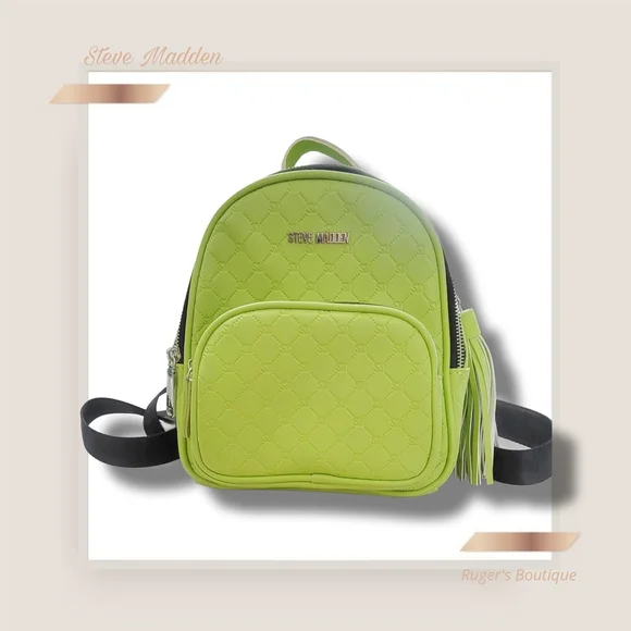 Steve Madden | Bags | Steve Madden Lime Green Quilted Mini  display picture 3